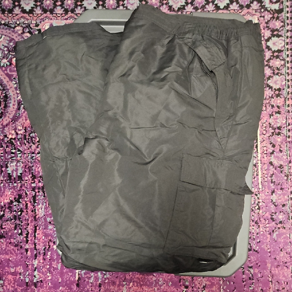 Men's 3XL Insulated Black Snow Pants